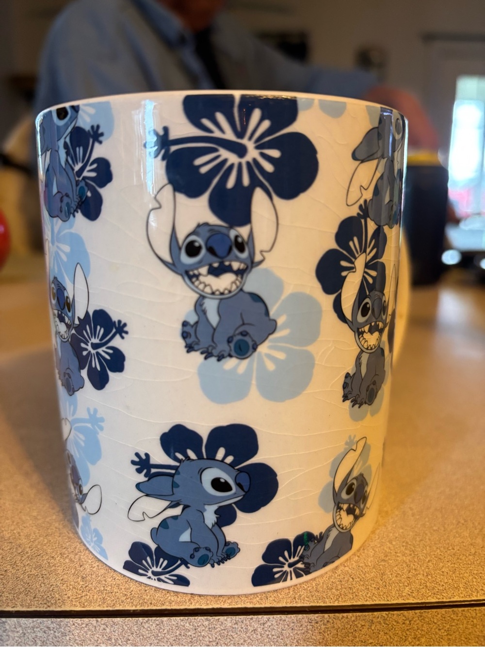 Disney White Ceramic Mug with Black Logo Text